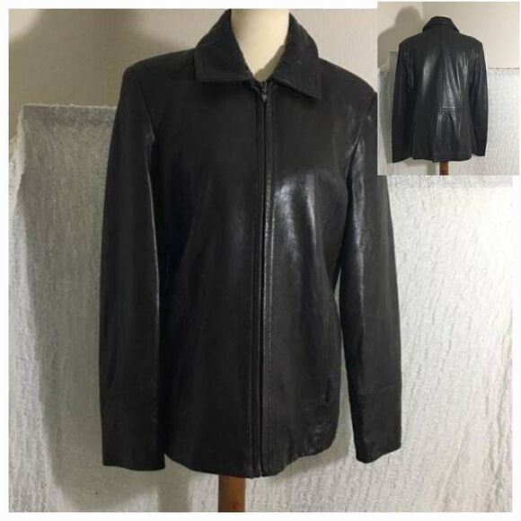 Avanti VTG  Dark Brown Leather Jacket Size Large - Picture 1 of 12